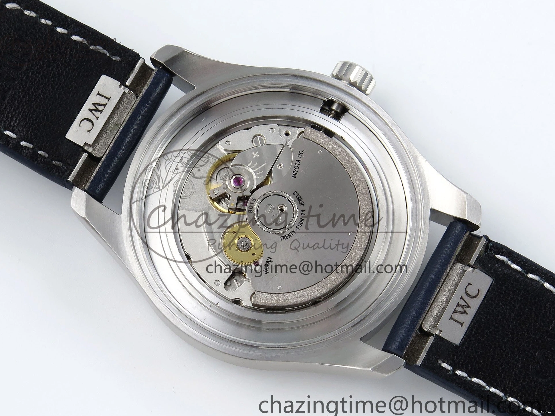 MIROTIME 0508 DailyWear Pilot Mark XX BLSF 1:1 Best Edition Blue Dial on Blue Leather Strap MIYOTA 7022